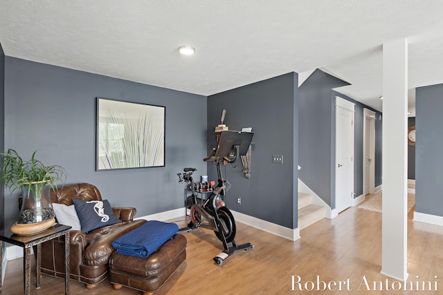 3794 Lake Birch St NE, Grand Rapids, MI 49525 - workout area with wood finished floors and baseboards