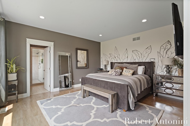 3794 Lake Birch St NE, Grand Rapids, MI 49525 - bedroom featuring wood finished floors, recessed lighting, and ensuite bathroom