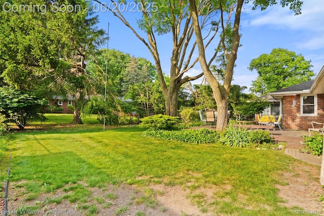 34030 Hampshire St, Livonia, MI 48154 - view of green lawn featuring a patio area