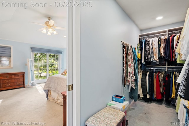 34030 Hampshire St, Livonia, MI 48154 - walk in closet with ceiling fan and carpet