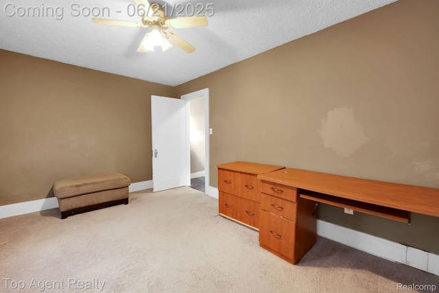 136 Alice Ave, Bloomfield Hills, MI 48302 - unfurnished office featuring a ceiling fan and light carpet