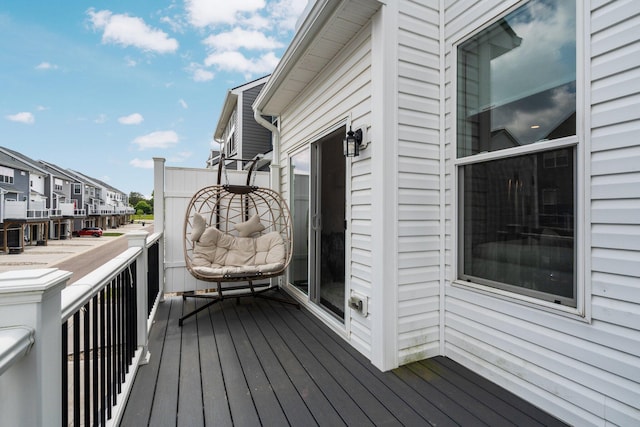 2949 Aughton Rd, Ann Arbor, MI 48105 - deck featuring a residential view