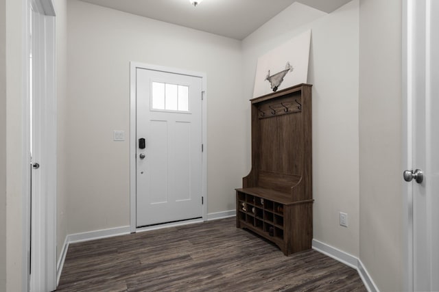 2949 Aughton Rd, Ann Arbor, MI 48105 - entrance foyer featuring dark wood-type flooring and baseboards