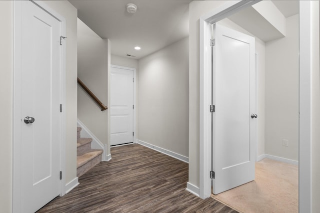 2949 Aughton Rd, Ann Arbor, MI 48105 - corridor featuring wood finished floors and recessed lighting