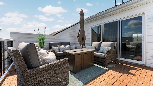 2949 Aughton Rd, Ann Arbor, MI 48105 - view of patio featuring an outdoor hangout area