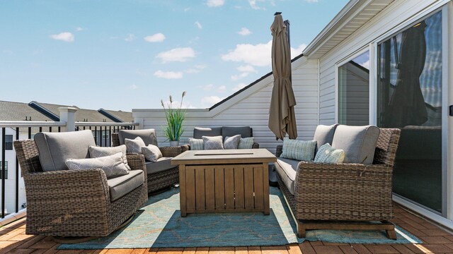 2949 Aughton Rd, Ann Arbor, MI 48105 - view of patio featuring an outdoor living space