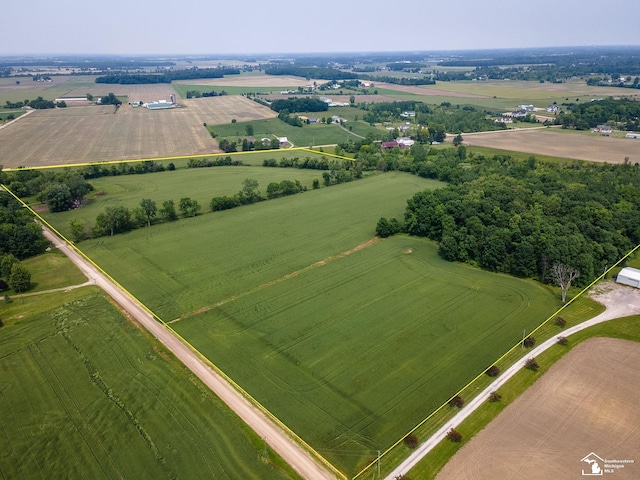 15000 Minx Rd, Monroe, MI 48161 - aerial view of sparsely populated area featuring extensive farmland