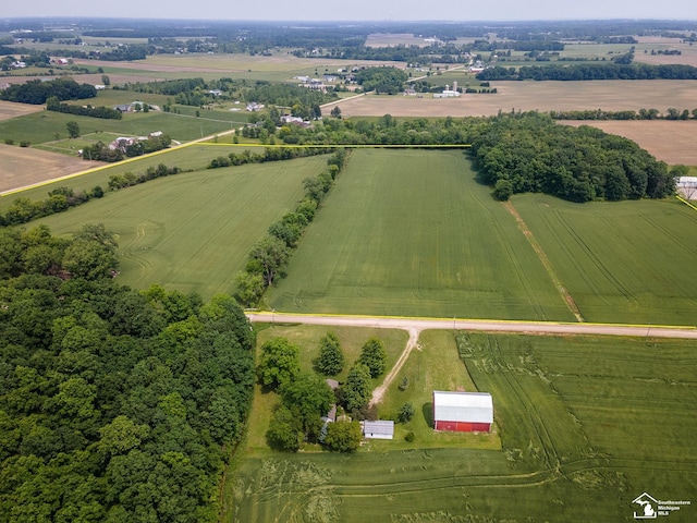 15000 Minx Rd, Monroe, MI 48161 - aerial view of sparsely populated area featuring extensive farmland