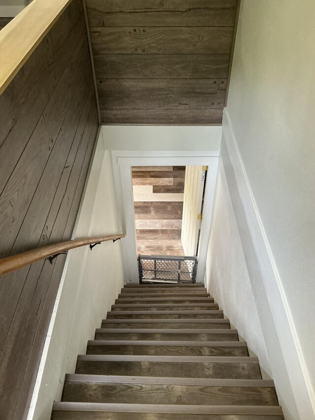 2383 Holton Rd, Muskegon, MI 49445 - stairs with wood finished floors