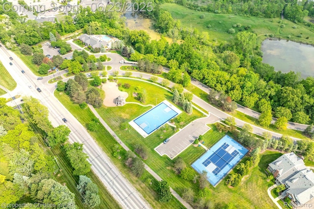 3581 Oakmonte Blvd Unit 60, Rochester, MI 48306 - drone / aerial view of a large body of water