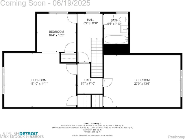 25845 Salem Rd, Huntington Woods, MI 48070 - view of floor plan / room layout