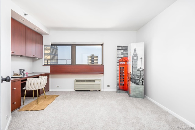 5000 Town Ctr Unit 2001, Southfield, MI 48075 - office with built in study area, carpet flooring, and a wall mounted AC