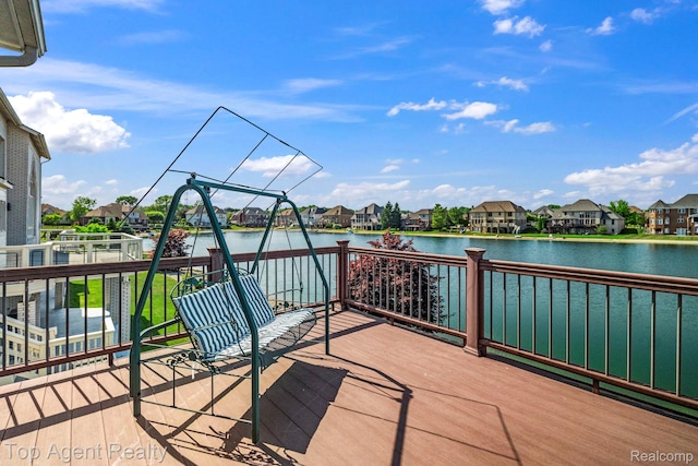 13205 Van Pamel Dr, Shelby Twp, MI 48315 - deck featuring a residential view and a water view