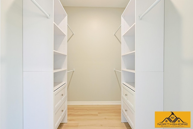 3973 W Harrison Rd, Hart, MI 49420 - walk in closet featuring light wood finished floors