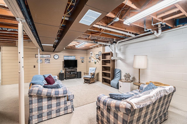 13278 W Stanton Rd, Trufant, MI 49347 - view of unfinished basement