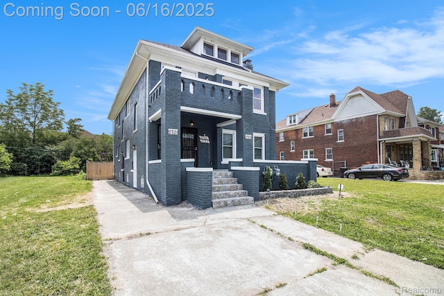 2701 Tuxedo St, Detroit, MI 48206 - american foursquare style home featuring brick siding