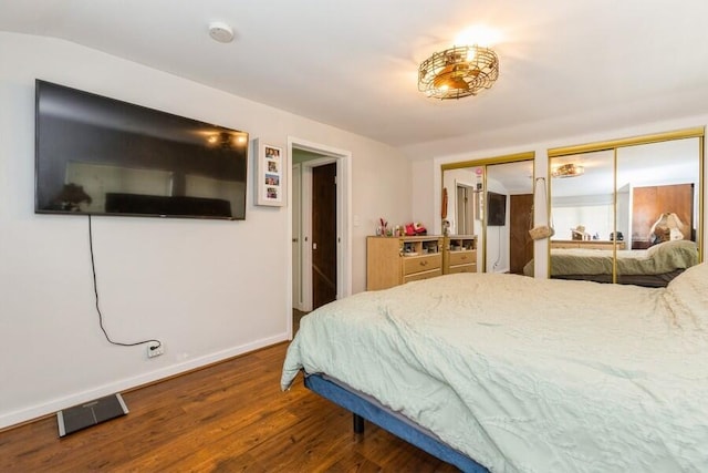 2885 Bluff St, Stevensville, MI 49127 - bedroom with two closets and wood finished floors