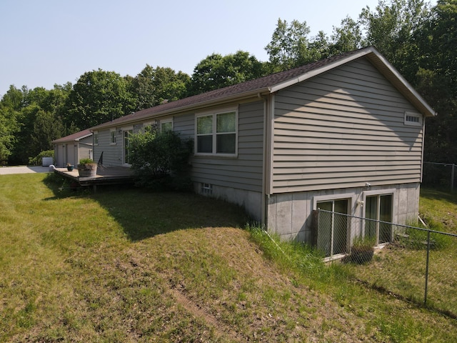143 Tree Stand Rd, Rose City, MI 48654 - view of property exterior with a wooden deck