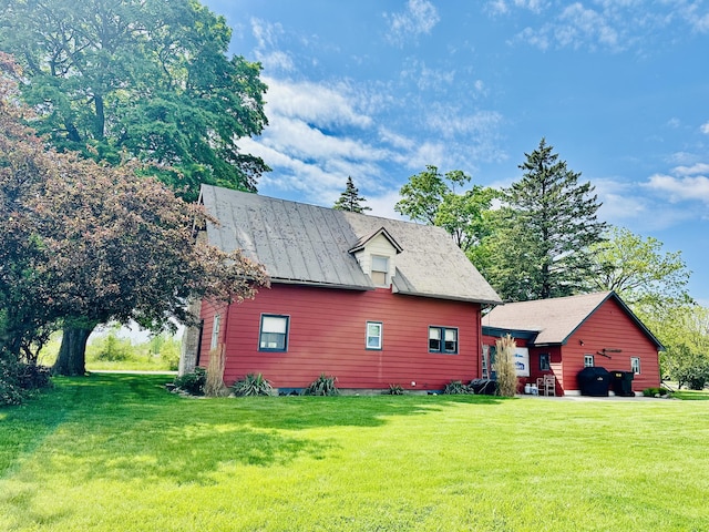 4691 2nd St, Caledonia, MI 49316 - view of property exterior with a lawn