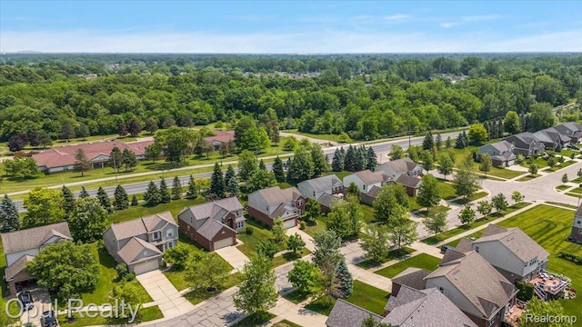 1978 Frances Way, Ypsilanti, MI 48198 - aerial view of residential area with a heavily wooded area