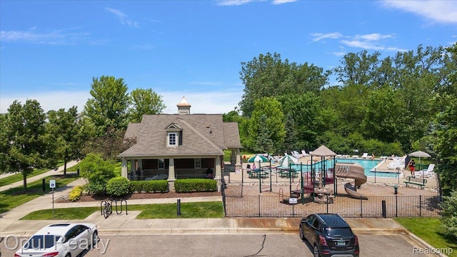 1978 Frances Way, Ypsilanti, MI 48198 - view of front facade with a community pool