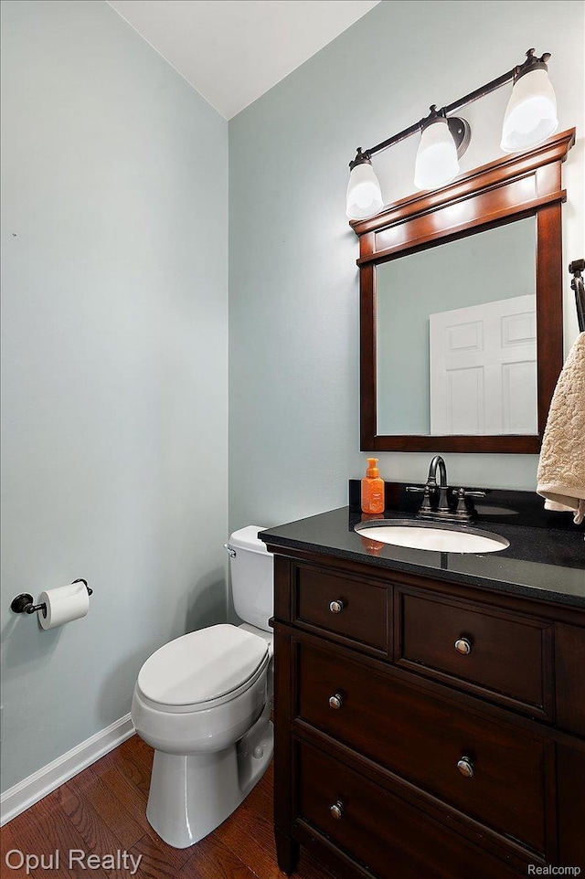 1978 Frances Way, Ypsilanti, MI 48198 - half bathroom with wood finished floors and vanity