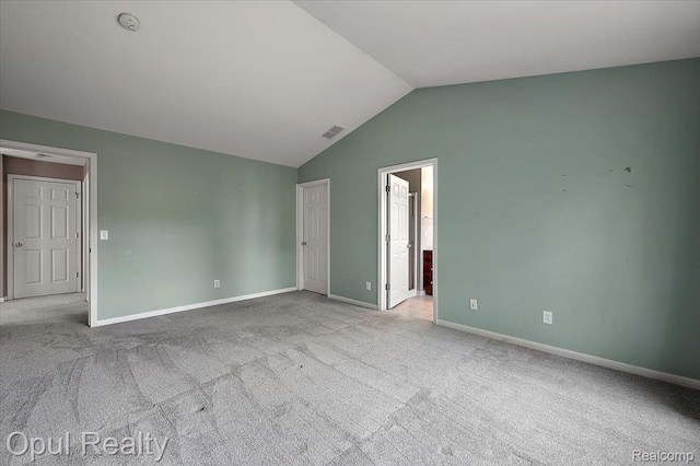 1978 Frances Way, Ypsilanti, MI 48198 - carpeted empty room with vaulted ceiling and baseboards