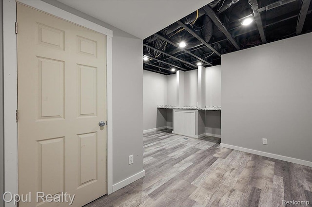1978 Frances Way, Ypsilanti, MI 48198 - finished below grade area with wood finished floors and baseboards