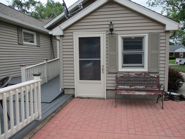 507 Mackinaw St, Durand, MI 48429 - view of patio / terrace featuring a wooden deck