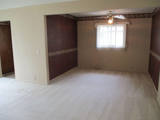 507 Mackinaw St, Durand, MI 48429 - carpeted spare room featuring ceiling fan