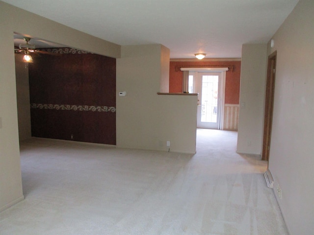 507 Mackinaw St, Durand, MI 48429 - empty room with ceiling fan and carpet flooring