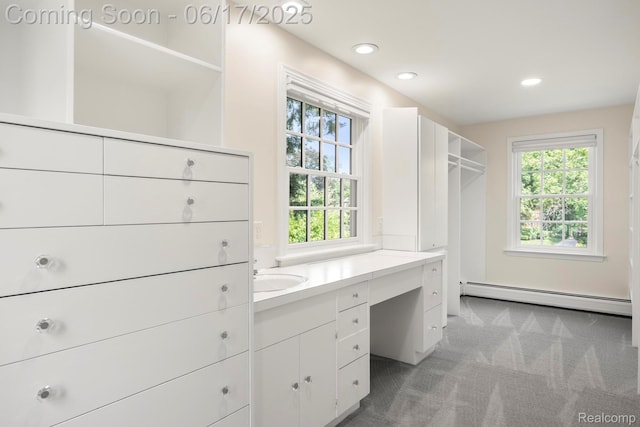 33 Oxford Blvd, Pleasant Ridge, MI 48069 - spacious closet featuring a baseboard radiator and carpet flooring