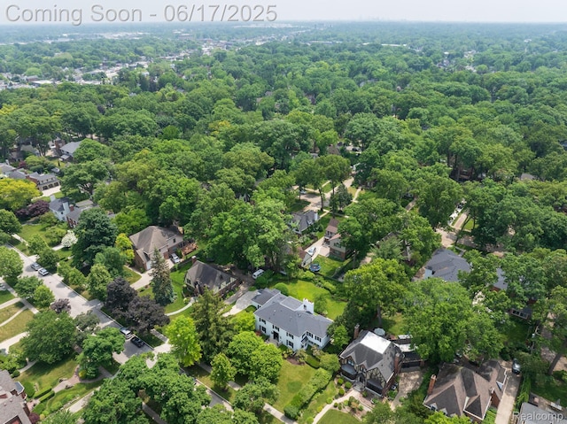 33 Oxford Blvd, Pleasant Ridge, MI 48069 - aerial overview of property's location with nearby suburban area