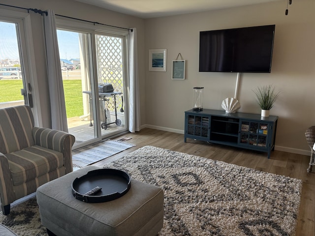 113 Millpoint Dr Unit 113, Spring Lake, MI 49456 - living area featuring wood finished floors