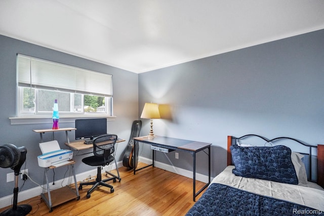 23870 Rockingham St, Southfield, MI 48033 - bedroom featuring wood finished floors and an office area