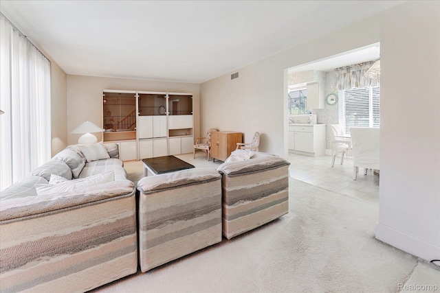 42134 Toddmark Ln, Clinton Township, MI 48038 - living area featuring light carpet