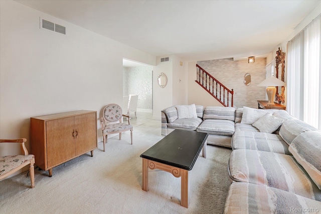 42134 Toddmark Ln, Clinton Township, MI 48038 - living area with light carpet and stairs