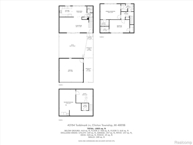 42134 Toddmark Ln, Clinton Township, MI 48038 - view of room layout