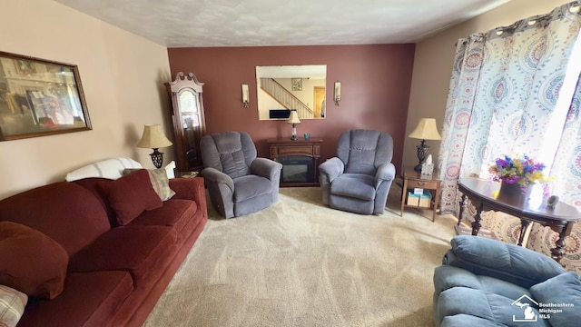 1107 Mccormick St, Monroe, MI 48162 - living room featuring carpet floors