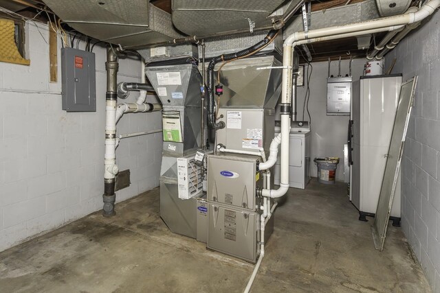 1217 Westmoorland St, Ypsilanti, MI 48197 - utilities with electric panel and washer / dryer