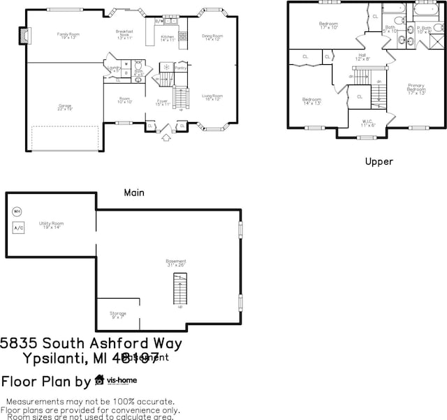 5835 S Ashford Way, Ypsilanti, MI 48197 - view of room layout