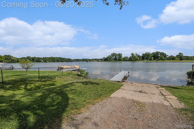 3280 Chambourne St, Ferndale, MI 48382 - dock area featuring a water view