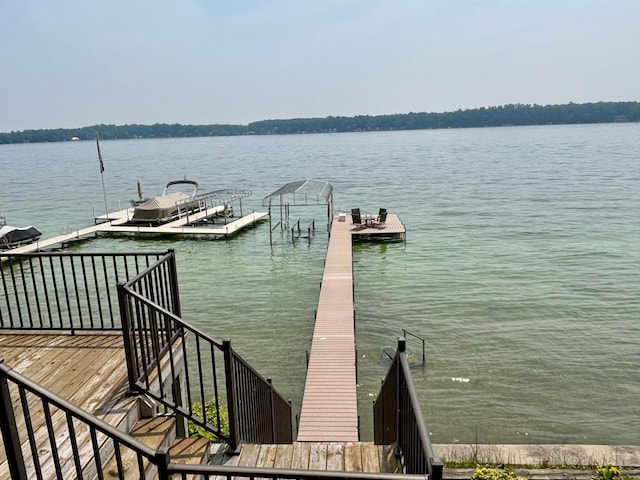 68121 Edgewater Beach Rd, White Pigeon, MI 49099 - dock area with a water view