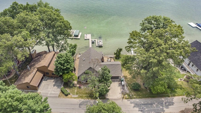 68121 Edgewater Beach Rd, White Pigeon, MI 49099 - view from above of property with a large body of water
