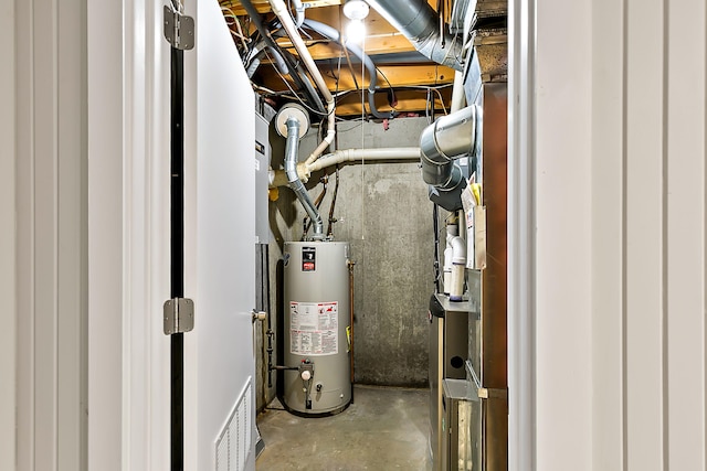 68121 Edgewater Beach Rd, White Pigeon, MI 49099 - utility room with water heater
