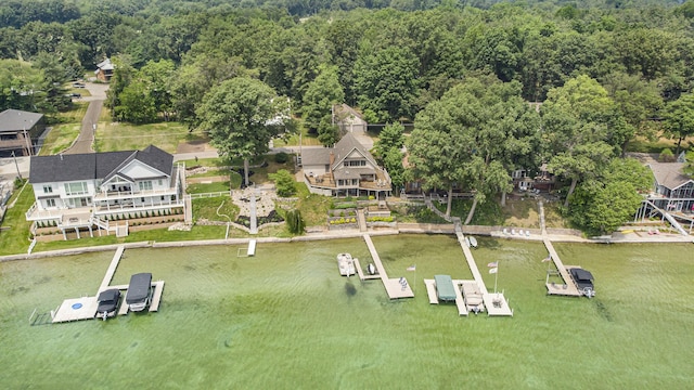 68121 Edgewater Beach Rd, White Pigeon, MI 49099 - drone / aerial view of a forest and a large body of water