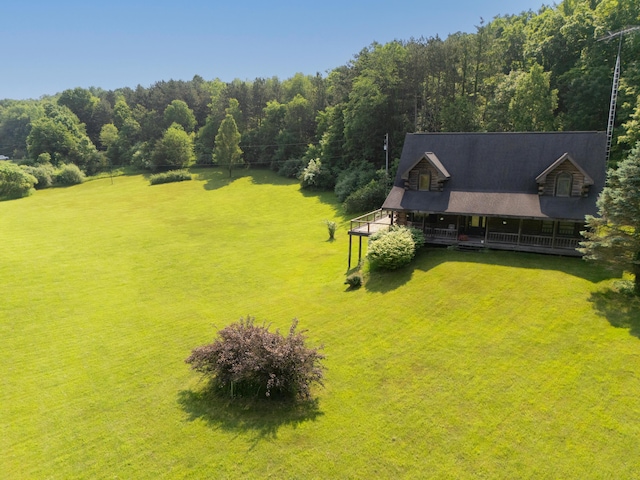 7111 Gilbert Rd, Pittsford, MI 49271 - aerial view of property and surrounding area with a forest