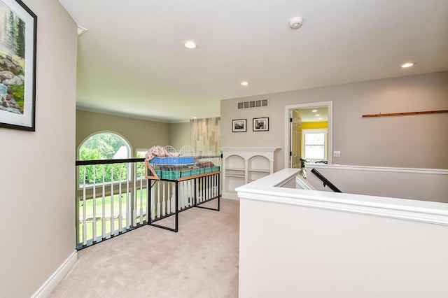 5284 Green Pine Ln, Kalamazoo, MI 49009 - corridor with carpet flooring, recessed lighting, and plenty of natural light