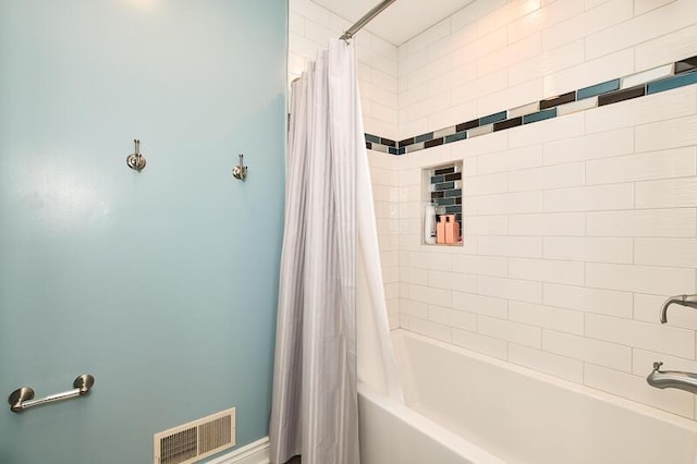 5284 Green Pine Ln, Kalamazoo, MI 49009 - bathroom featuring shower / bath combination with curtain
