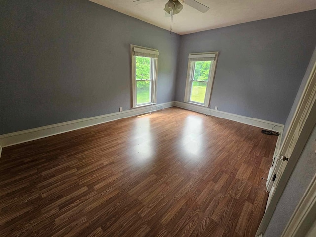 20051 Capital Ave NE, Battle Creek, MI 49017 - spare room featuring ceiling fan and wood finished floors